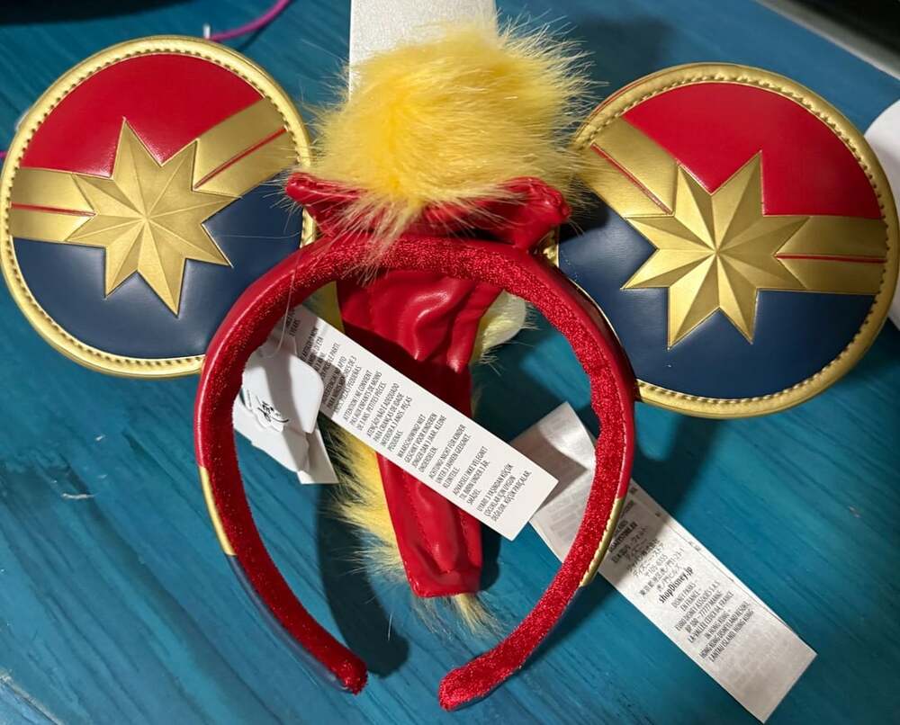 NWT Disney Parks Marvel Captain Marvel Minnie Mouse Ear Headband